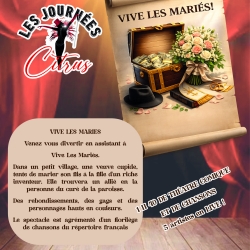 Le Lundi 30 Novembre 2026 : CABARET SPECTACLE "VIVE LES MARIÉS" A PLEYBEN